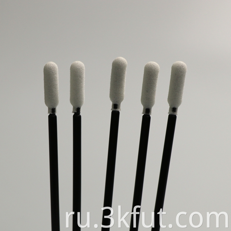 Black Handle Foam Swab